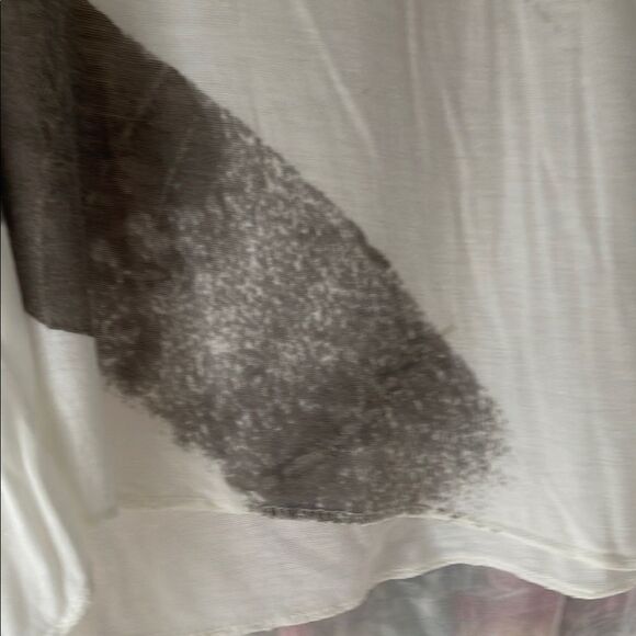 Women's Gray and White Top - Picture 5 of 9